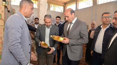 محافظ أسيوط يتفقد مخازن الشركة المصرية لتجارة الجملة 