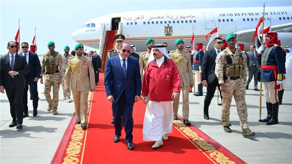 استقبال الملك حمد بن عيسى للرئيس السيسي حال وصوله    