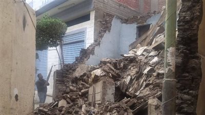 تصدع منزل قديم في القليوبية 