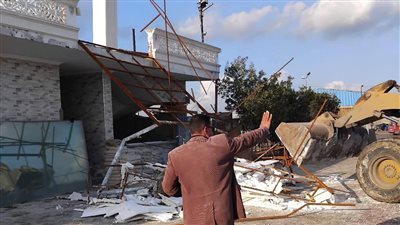 إزالة قاعة أفراح بدمنهور 