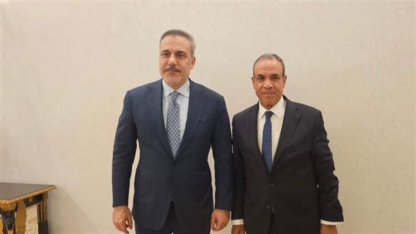 وزير الخارجية يلتقي نظيره التركي     