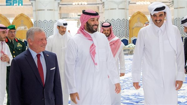 الأمير محمد بن سلمان والملك عبدالله الثاني وتميم بن حمد    