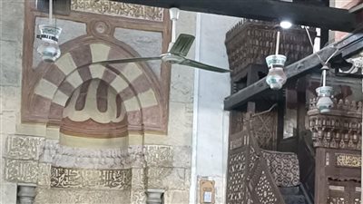 صورة من داخل مسجد قايتباي في الفيوم 