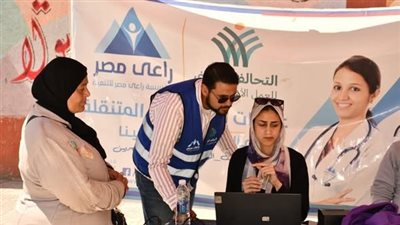 راعي مصر عضو التحالف الوطني تشارك في قافلة “إيد واحدة” 