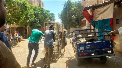 حملة مكبرة لإزالة الإشغالات والتعديات بمركز الفتح