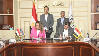جانب من توقيع بروتوكول التعاون 
