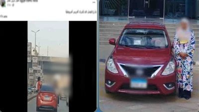 ضبط قائدة سيارة ملاكى 