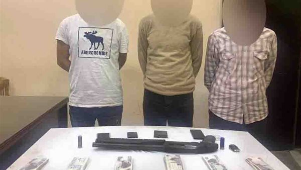 المتهمين والمضبوطات