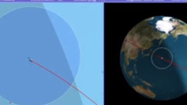 مدار الصاروخ الصينى