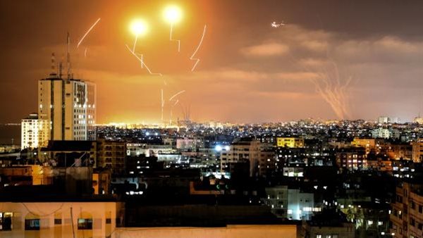 صورة من القصف على