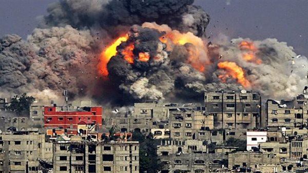 غزة- صورة من القصف