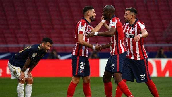 جانب من مباراة اتليتكو