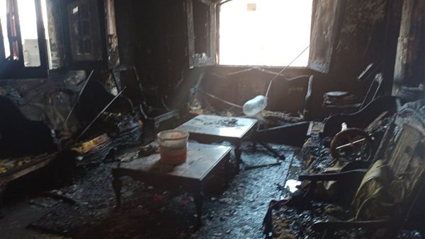 صورة من الحريق