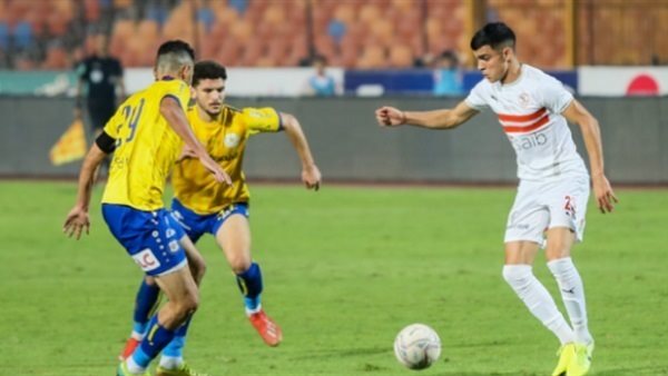 جانب من مباراة الزمالك