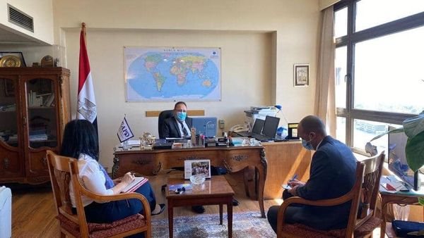 جانب من جلسة المباحثات