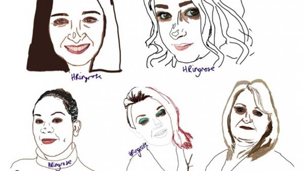 صورة من لوحات الفنانة