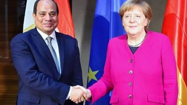 ميركل والرئيس عبد