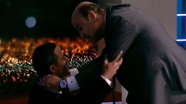 عمرو أديب ومحمد رمضان