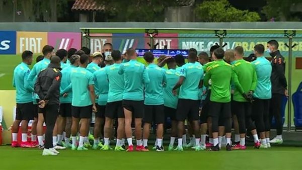 جانب من تدريبات منتخب