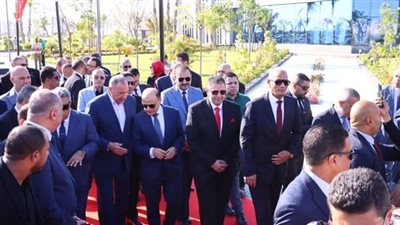 محافظ دمياط يشارك بإحتفالية وضع حجر أساس النادي الأهلي 