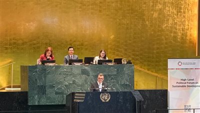 وزير التخطيط يلقي كلمة مصر خلال فعاليات المنتدى السياسي 