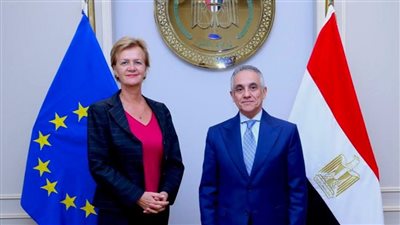 وزير العدل يبحث مع رئيسة بعثة الاتحاد الأوروبي