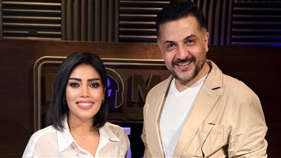 أحمد رفعت والإعلامية أميرة نور    