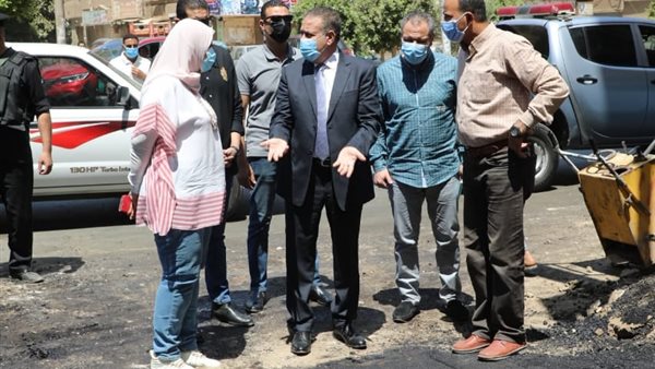 محافظ المنوفية خلال