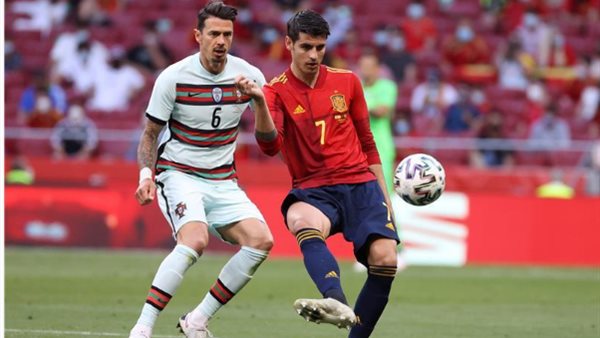 جانب من مباراة إسبانيا