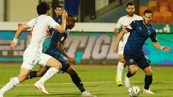 جانب من مباراة بيراميدز