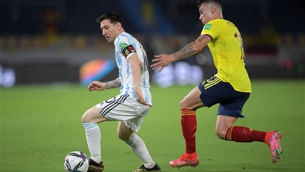 جانب من مباراة الارجنتين