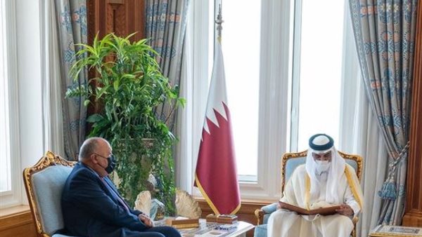 أمير قطر يستقبل سامح
