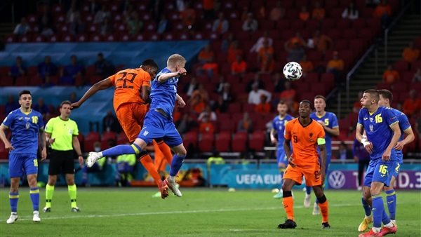 جانب من مباراة أوكرانيا