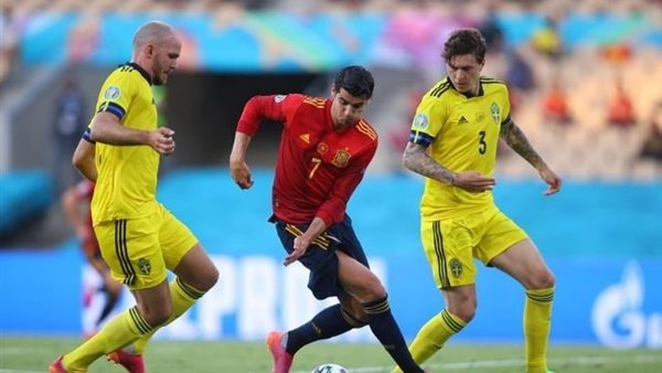 جانب من مباراة اسبانيا