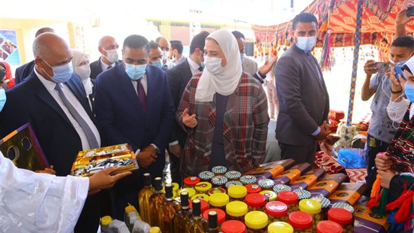 وزيرة التضامن خلال