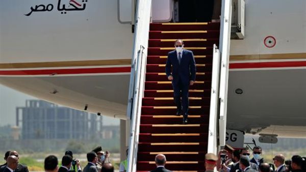 الرئيس السيسي يصل
