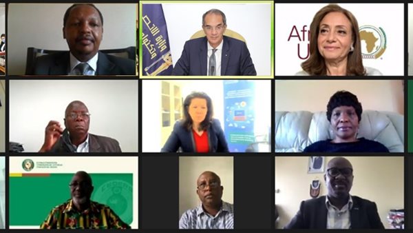 جانب من اللقاء الإلكتروني