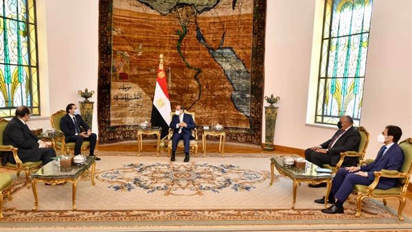 الرئيس السيسي يستقبل